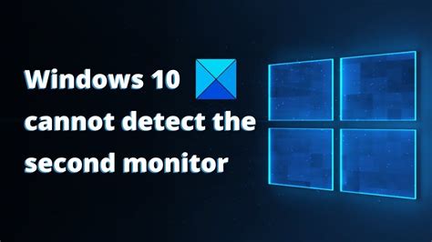 windows 10 won t detect second monitor quick fix youtube