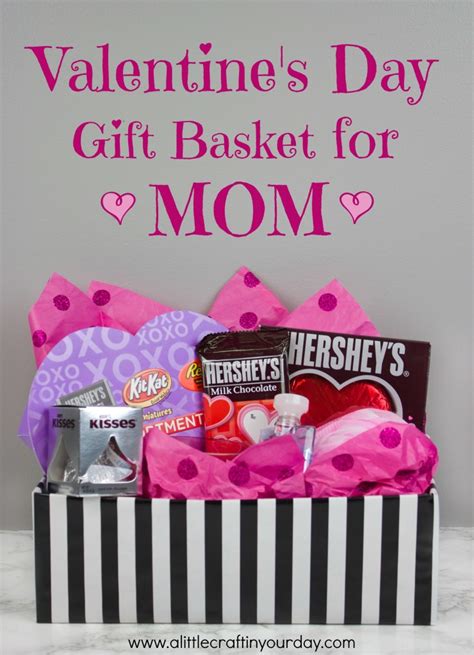 If you have to make a valentines day bouquet for i am a person who loves gifts that resembles my personality. Valentine's Day Gift Basket for Mom - A Little Craft In ...