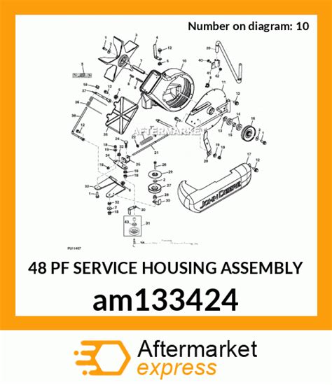 Am133424 48 Pf Service Housing Assembly Fits John Deere Price 22375