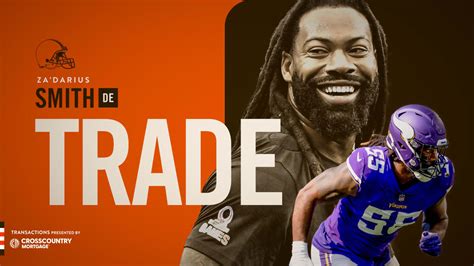 Browns Acquire Pro Bowl De Zadarius Smith In Trade With Vikings