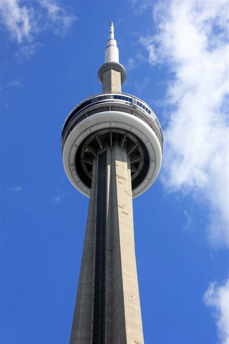 Cn Tower Up Close In Toronto Ontario Canada Image Free Stock Photo