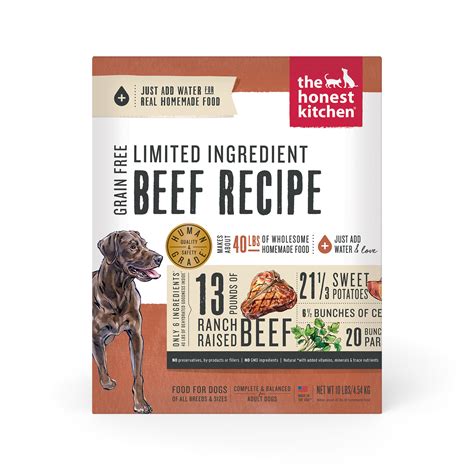 A guide to choosing the right pet food. The Honest Kitchen Dehydrated Limited Ingredient Beef ...