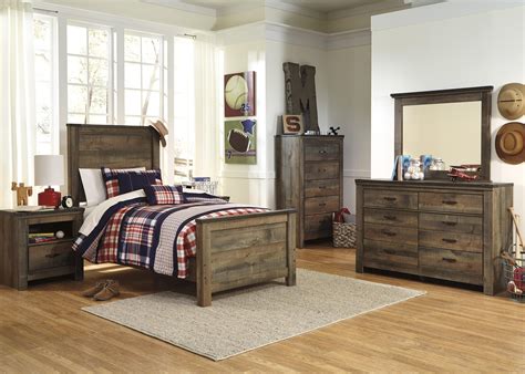 Twin bedroom set furniture offer unrivaled comfort and value for money. Signature Design by Ashley Trinell Twin Bedroom Group ...