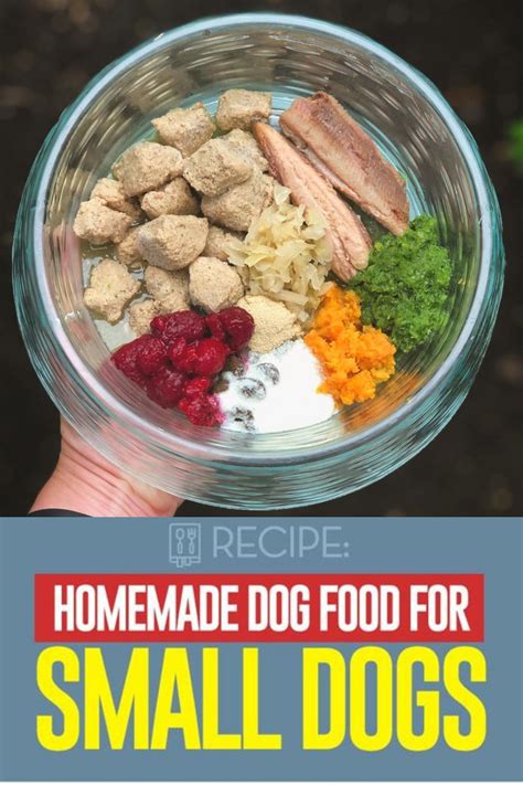 Homemade Dog Food For Small Dogs Dog Food Recipes Healthy Dog Food
