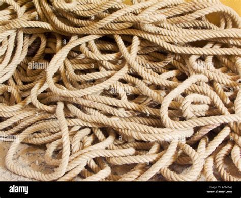 Jumble Of Ropes Hi Res Stock Photography And Images Alamy