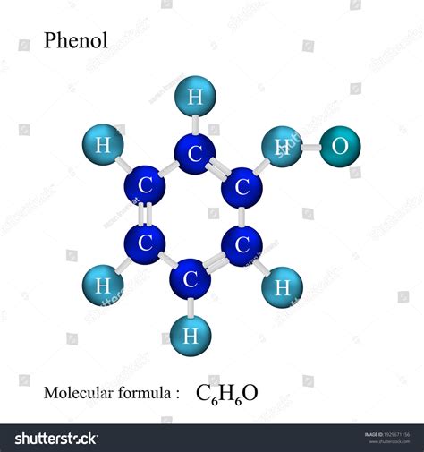 Lewis Structural Formula Phenol Molecular Formula Vetor Stock Livre