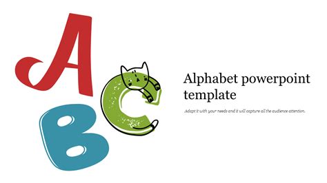 Add Alphabet Powerpoint Template Presentation Slide