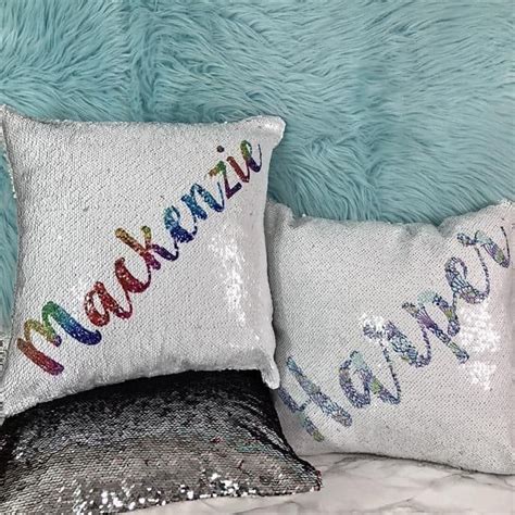 Personalized Sequin Pillows Great T Idea Aff Sequin Pillow