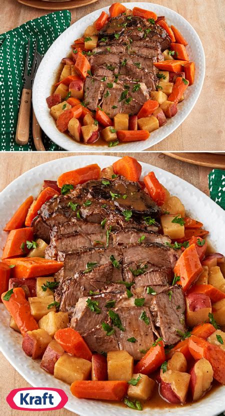 Add thyme, rosemary and bay leaf to broth. Pot Roast with Potatoes and Carrots | Recipe | Pot roast ...