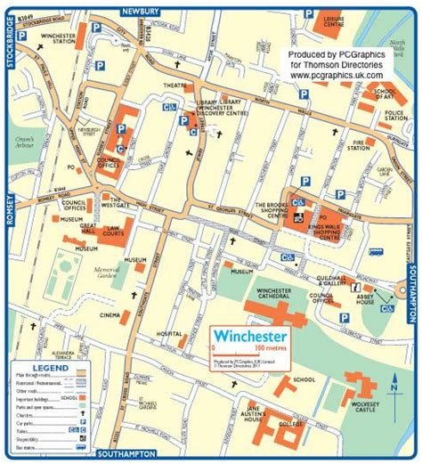 Map Of Winchester Created In 2011 For Thomson Directories One Of