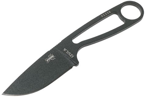 Esee Izula Tactical Gunsmoke Izula Tg B Neck Knife With Black Sheath