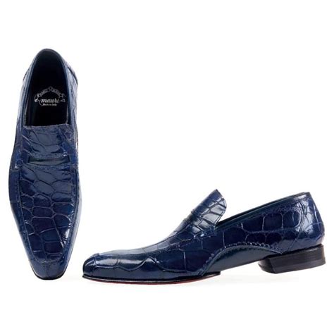 Mauri Wonder Blue Genuine Alligator Oxford Shoes 1195 149990