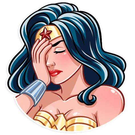 Wonder Woman Telegram Sticker 디즈니 캐릭터 그리기 코믹 아트 디즈니 캐릭터