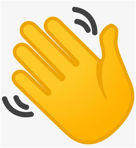 Download Svg Download Png Hand Wave Emoji Png Image Transparent Png
