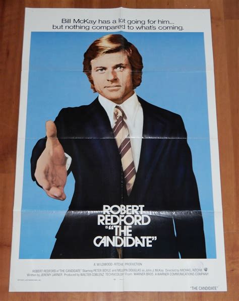 Original Movie Poster The Candidate 1972 Intl Folded One Sheet Robert