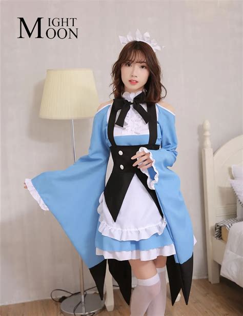 Moonight Cosplay French Maid Costume Halloween Lolita Fancy Costume For