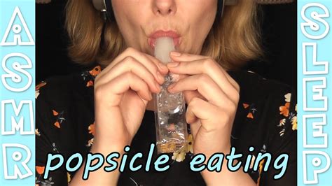 asmr popsicle eating 2 [sucking mouth sounds breathing] youtube