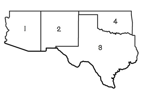 Southwest States And Capitals Diagram Quizlet