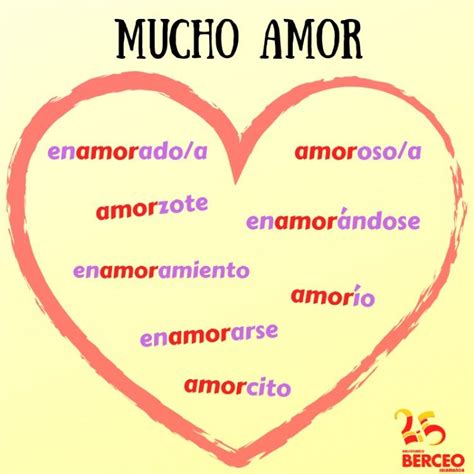 Mucho amor palabras en español con amor Palabras en español Aprender español Imágenes de