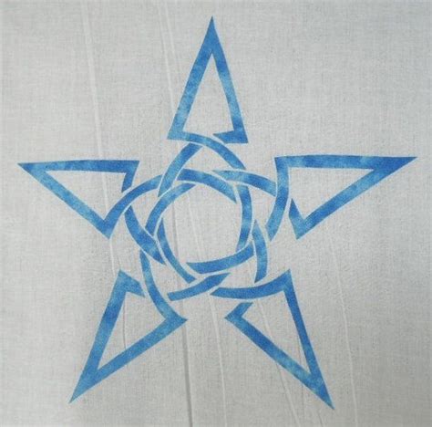 Easy Celtic Star Knot Quilt Applique Pattern Design Etsy Dragon