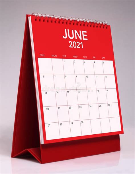 Simple Desk Calendar 2021 January Stock Illustration Illustration
