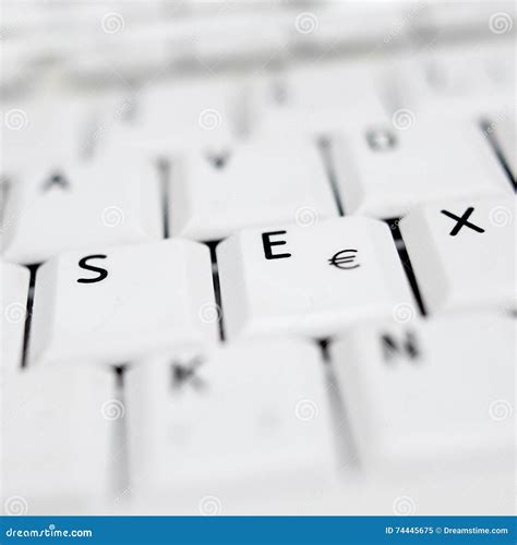 Keyboard Buttons With The Word Sex Stock Image Image Of Press Chat 74445675