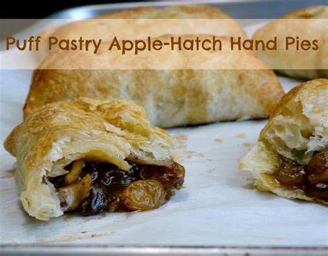 Puff Pastry Apple Hatch Hand Pies