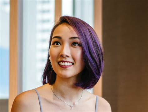 Asian Purple Ombre Hair