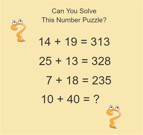 Maths Puzzles With Answers