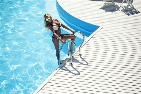 Wallpaper Illustration Women Model Blonde Sunglasses Umbrella