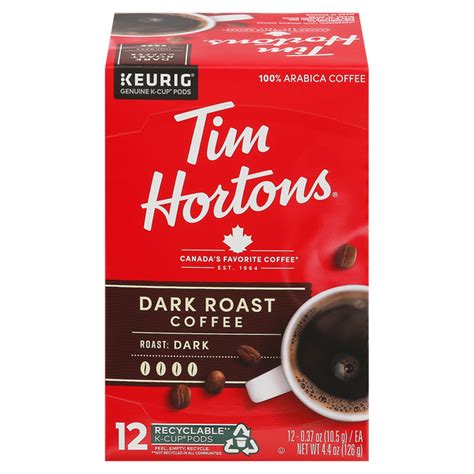 Save On Tim Hortons Arabica Coffee Dark Roast K Cup Order Online