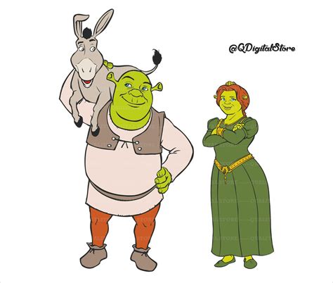 Shrek Svg Shrek Vector File Fiona Svg Shrek Clipart Etsy