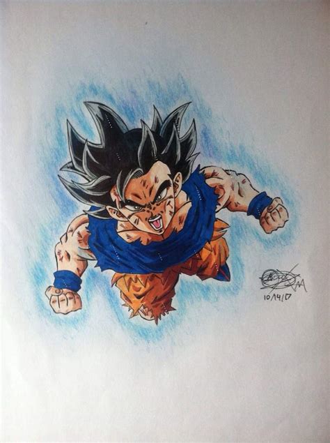 Drawing Of Ultra Instinct Goku Dragonballz Amino
