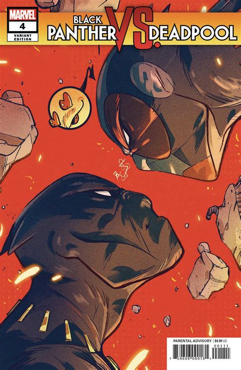 Black Panther Vs Deadpool 4 Of 5 Ortiz Variant Cver