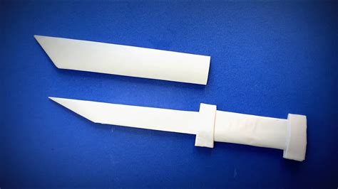 How To Make A Paper Knife With Sheath Origami Knife Origami Dagger