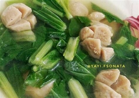 Mudah bukan, cara membuat mie ayam vegetarian sehat pula. Resep Sayur Bening Sawi Hijau Tahu - Resep Sayur Sawi Kuah ...