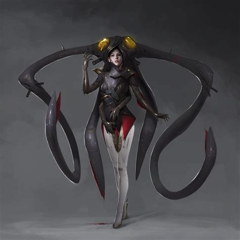 Lady Eel Dunhuang Chen Concept Art Characters Character Design Inspiration Dark Fantasy Art