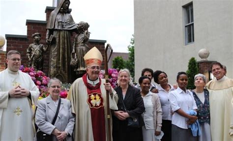 new mother cabrini statue stands proud and tall outside brooklyn parish