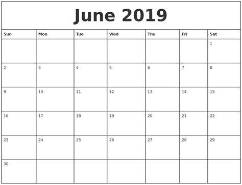1 Month Calendar Printable Calendar Printables Monthly Calendar