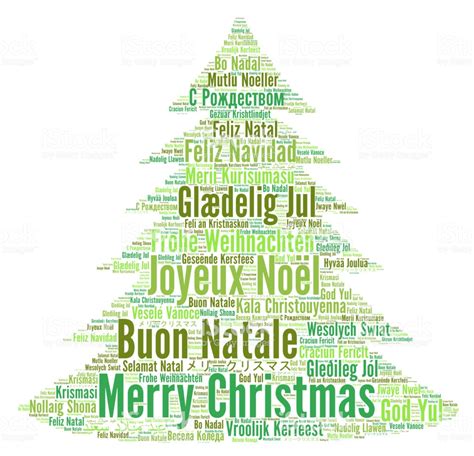 Merry Christmas In Different Languages Word Cloud English On Line