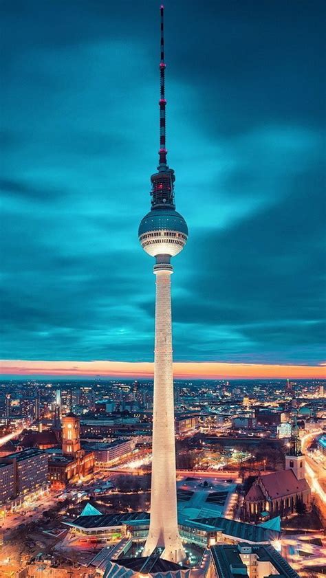 Berlin Tv Tower Fernsehturm Alexanderplatz Wallpaperlist