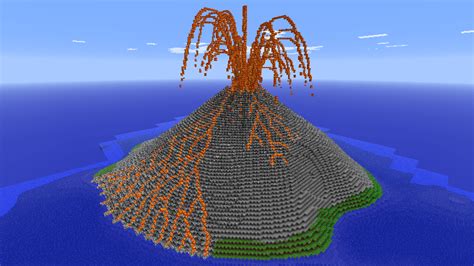 How To Make A Volcano In Minecraft