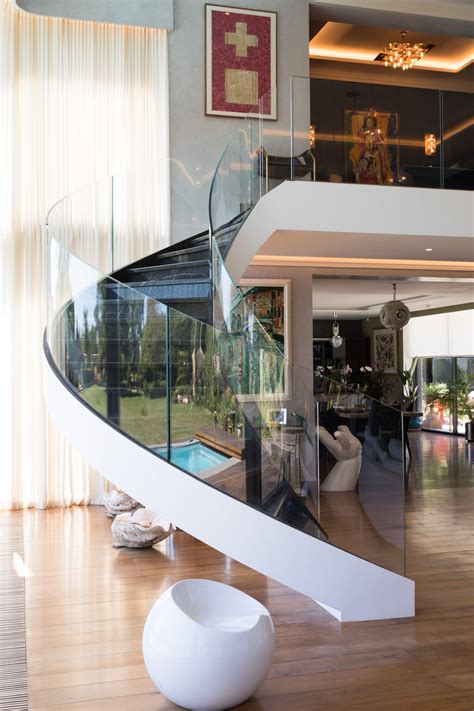 Curved Glass Balustrade And Staircases Precision Glass Ltd