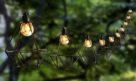 Solar Cage Lantern String Lights Groupon Goods