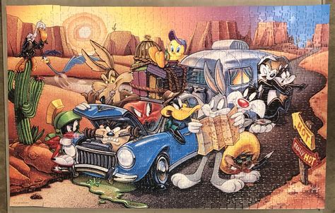Looney Tunes Road Trip Vintage 1000 Piece Puzzle Quarantine 16