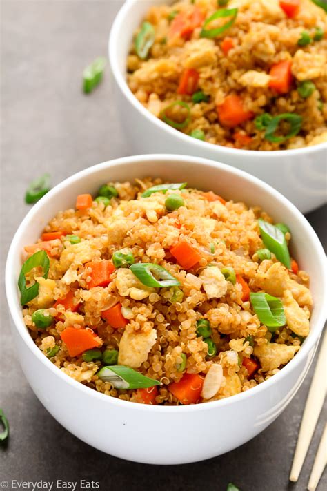 Vegetarian Quinoa Fried Rice Easy And Healthy Recipe Everyday Easy