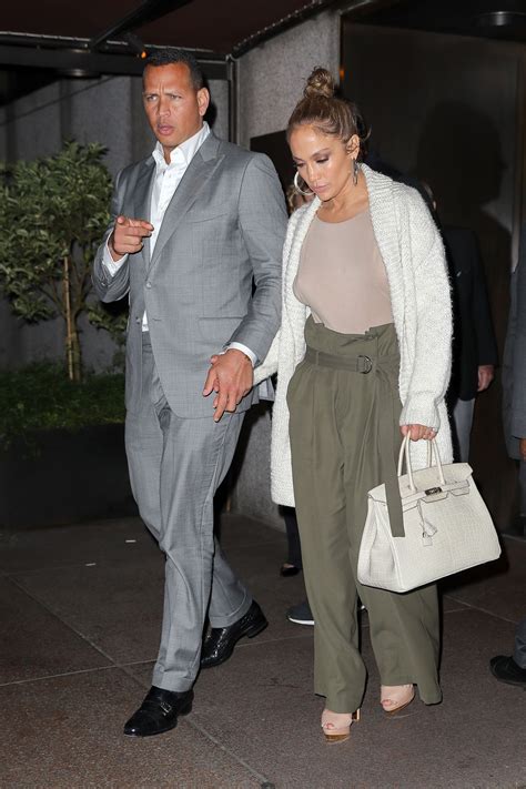 Jennifer Lopez And Alex Rodriguez Leaving The Pool In New York City