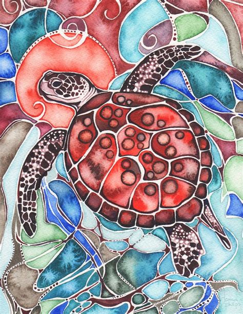 Sea Turtle Sea Turtle Art Turtle Love Sea Turtles Watercolor Artists
