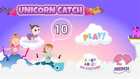 Adleys Unicorn Catch 10 🦄 Watch Funny Game Youtube