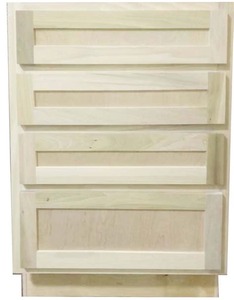 Oak is mostly known for its distinct pale gold color. Kitchen Drawer Base Cabinet | Unfinished Oak | 24" | 4 ...